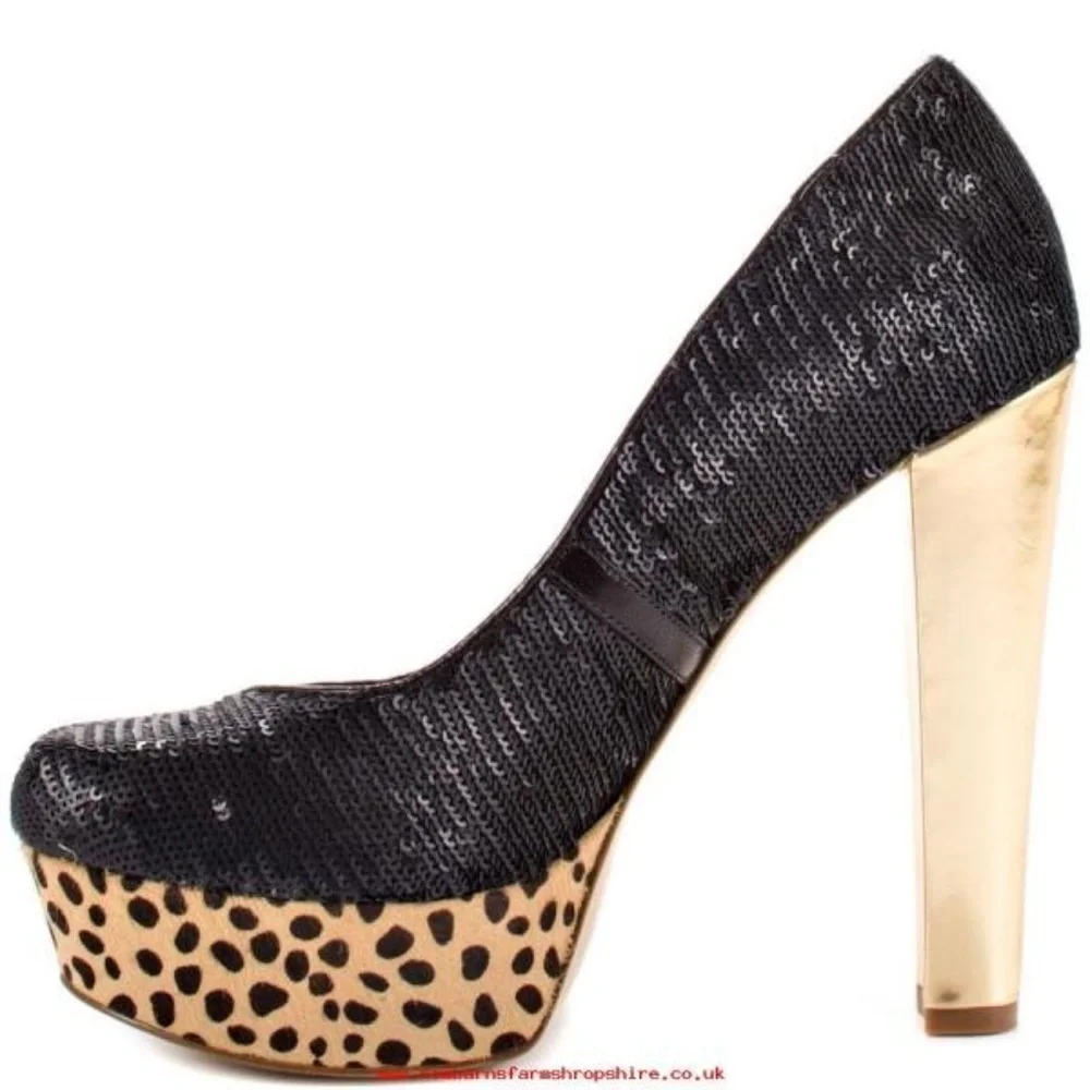 NEW GUESS Ureekaly - Black Texture Shoes SZ 7.5